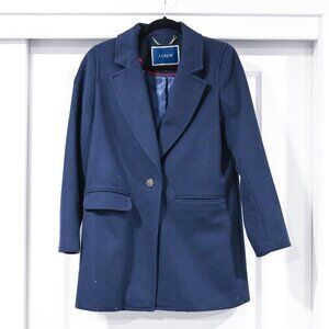 J. Crew Size XS Blue Blazer-coat in Italian wool-cashmere